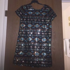 Sparkle mini dress